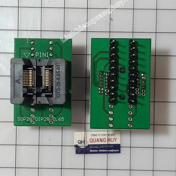 Đế Test IC TSSOP-20 chân 0.65mm, OTS28-0.65-01