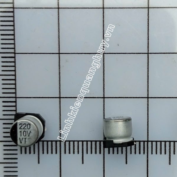Tụ nhôm 10V 220uf 6.3*5.4mm