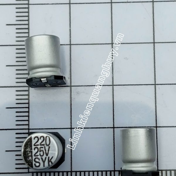 Tụ nhôm 25v 220uf 8*10.5mm