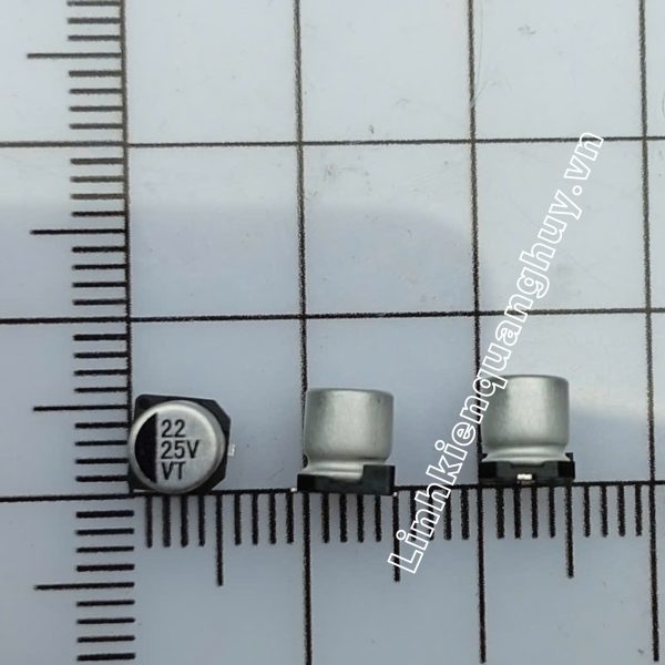 Tụ nhôm 25v 22uf 5*5.4mm