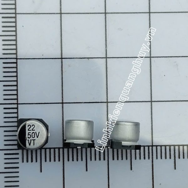 Tụ nhôm 50V 22uf 6.3*5.4mm