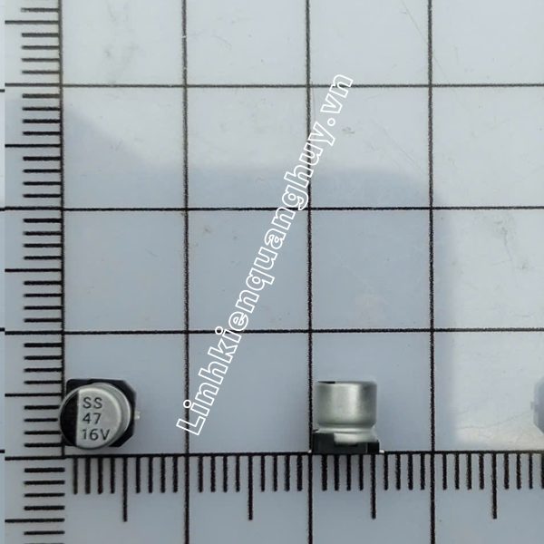 Tụ nhôm 16v 47uf 5*5.4