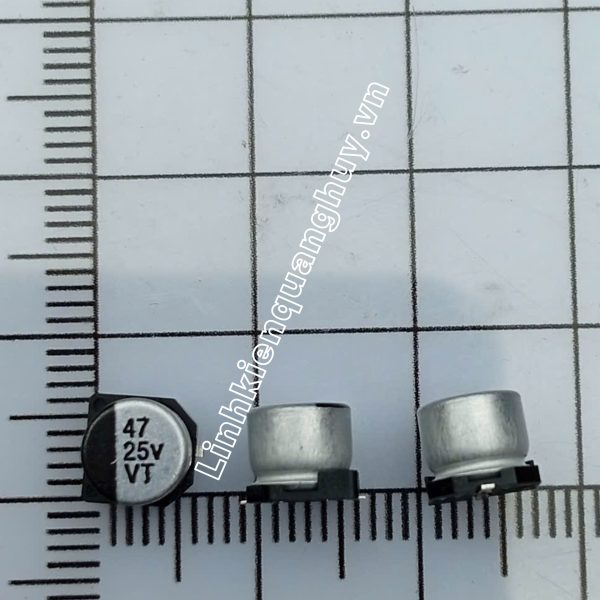 Tụ nhôm 25V 47uf 6.3*5.4