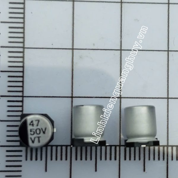 Tụ nhôm 50v 47uf 6.3*7.7mm