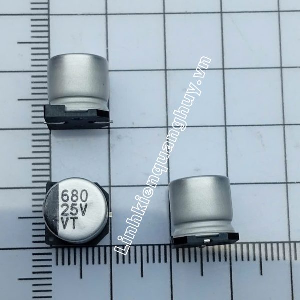 Tụ nhôm 25v 680uf 10*10.5mm