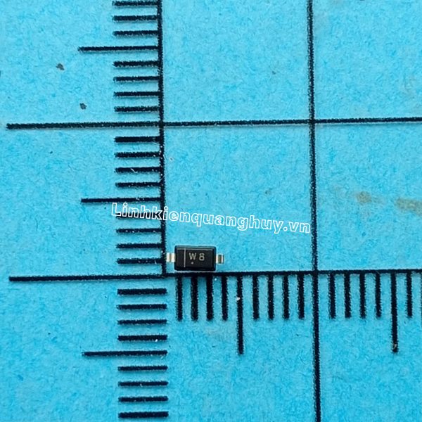Diode zener 5.1V BZT52C5V1 kí hiệu W8 SOT23