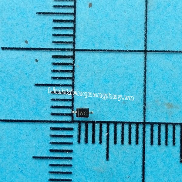 Diode zener 7.5V BZT52C7V5 kí hiệu WC  SOT23