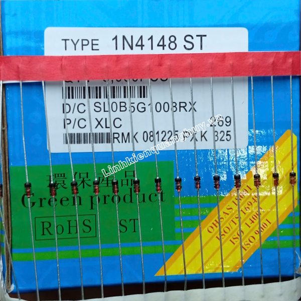 Diode 1N4148 1/2W 0.2A DIP chính hãng Semtech DO35 
