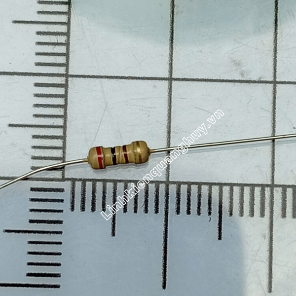 Điện Trở Vạch – Điện Trở Cắm 1/4W 200R 5% (50c)