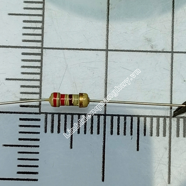Điện Trở Vạch – Điện Trở Cắm 1/4W 220R 5% (50c)