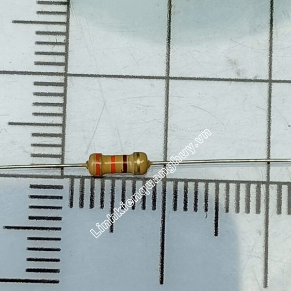 Điện Trở Vạch – Điện Trở Cắm 1/4W 330R 5% (50c)