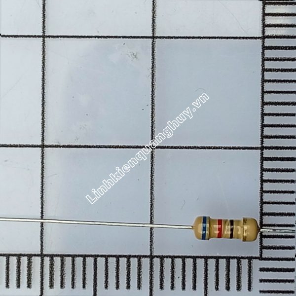 Điện Trở Vạch – Điện Trở Cắm 1/4W 62R 5% (50c)