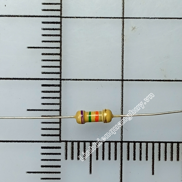 Điện Trở Vạch – Điện Trở Cắm 1/4W 75K 5% (50c)