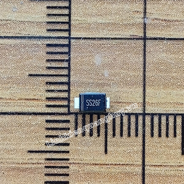 Diode Schottky SR260 (kí hiệu SS26) 2A60V chân dán