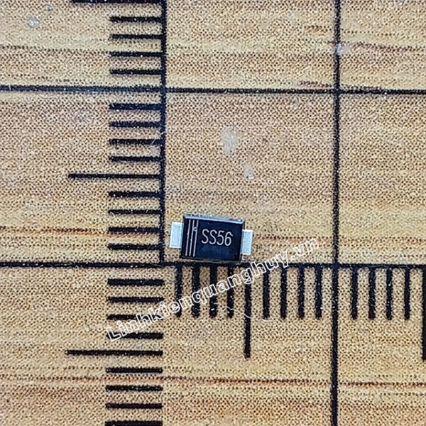 Diode Schottky SR560 (kí hiệu SS56) 5A60V chân dán